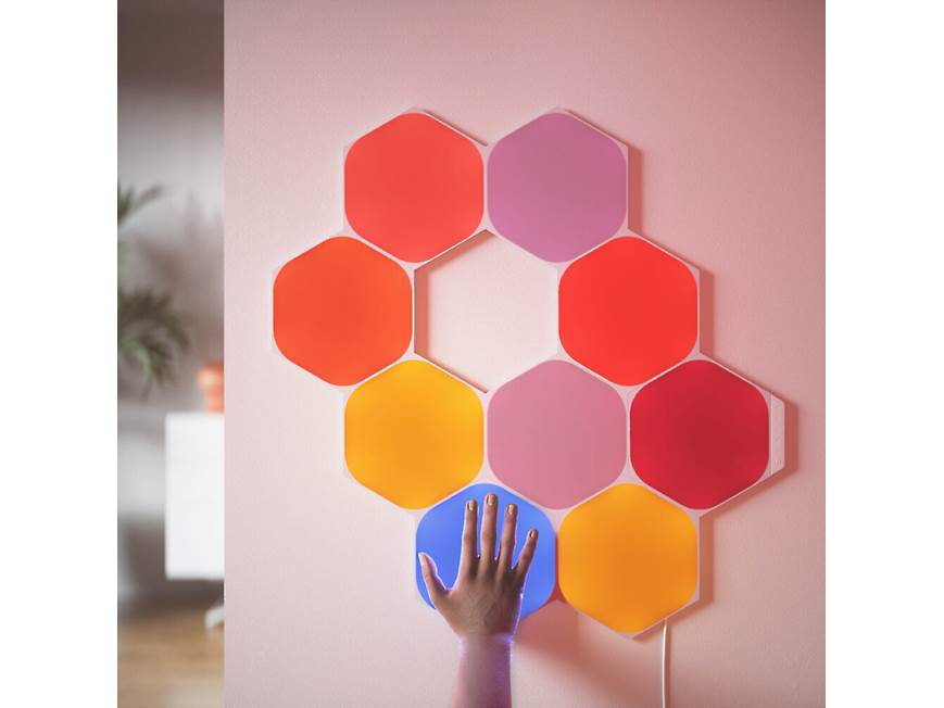 Nanoleaf Shapes Hexagon 六角形 9枚 フルセット Nanoleaf Shapes LED Wall Lights, RGBW Smart Wall Panels with 16M+