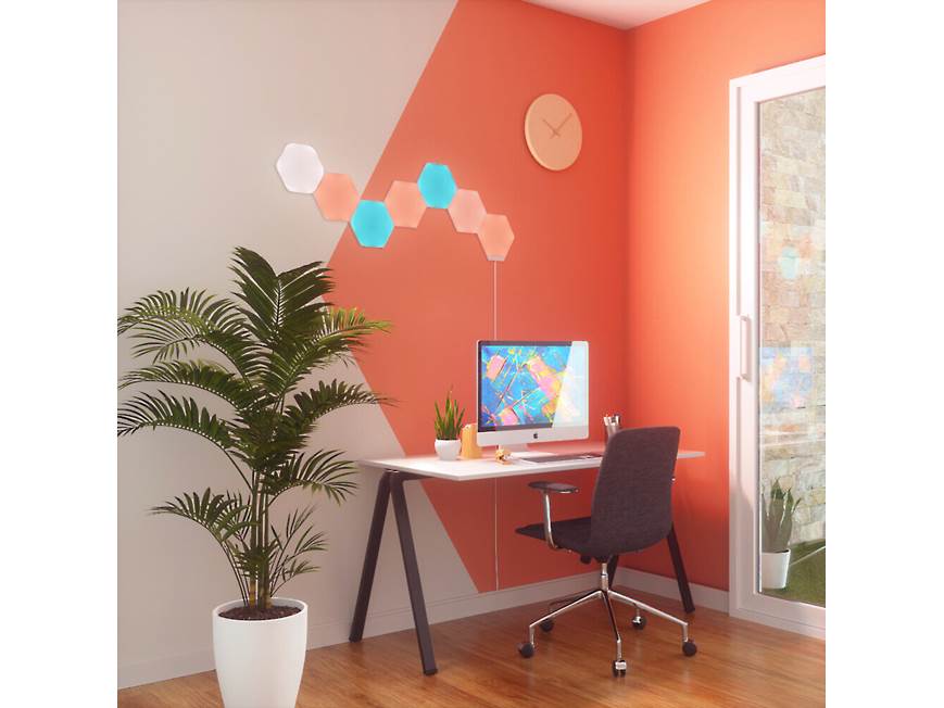 Nanoleaf Shapes Hexagon Smarter Kit Base kit with 7 hexagonal