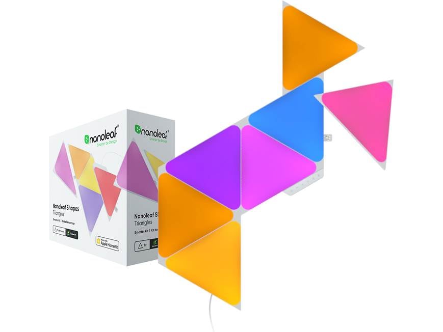 Nanoleaf Shapes Triangles Smarter Kit Base kit with 7 triangular