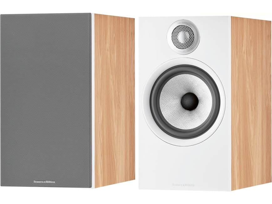 Bowers & Wilkins 606 S2 Anniversary Edition (Oak/White) Bookshelf