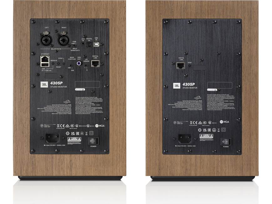 JBL 4305P Studio Monitors (Walnut) Wireless powered speakers with