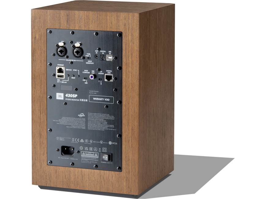 JBL 4305P Studio Monitors (Walnut) Wireless powered speakers with