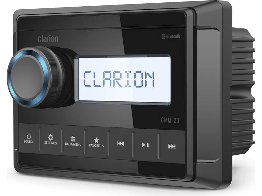 Clarion CMM-20 Marine digital media receiver with high-contrast