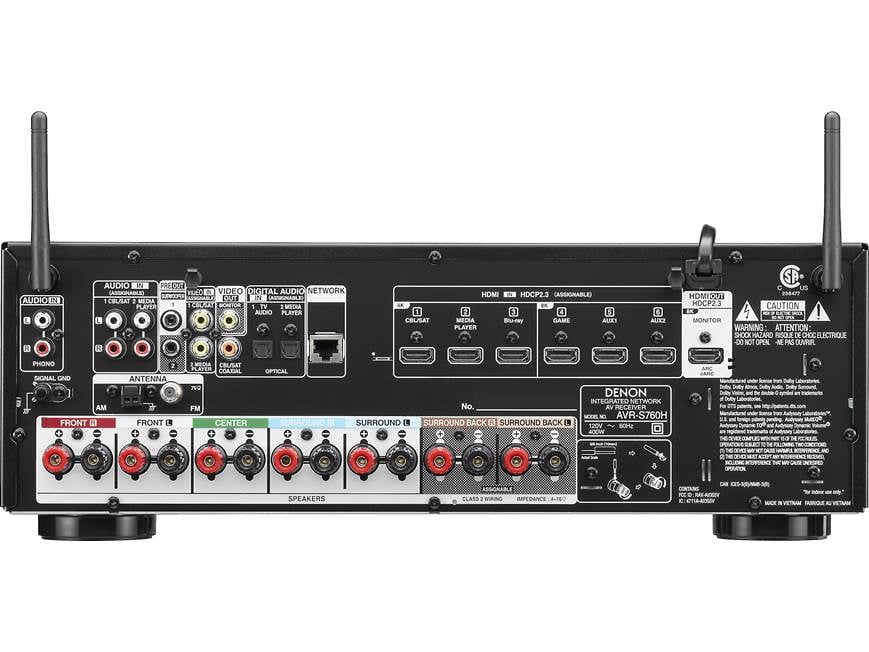 Denon AVR-S760H (factory reconditioned) 7.2-channel home theater