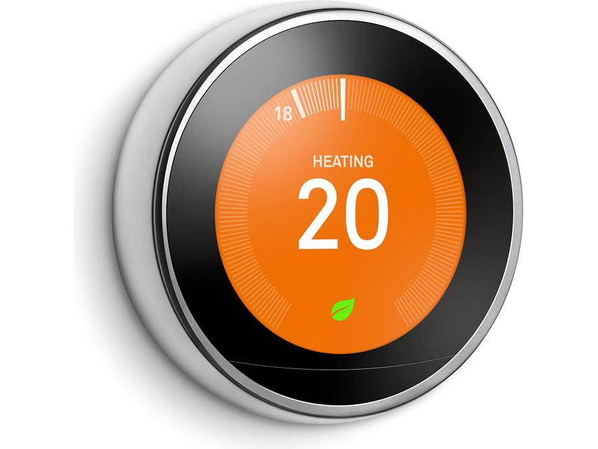 Google Nest Learning Thermostat, 3rd Generation (Silver) Smart