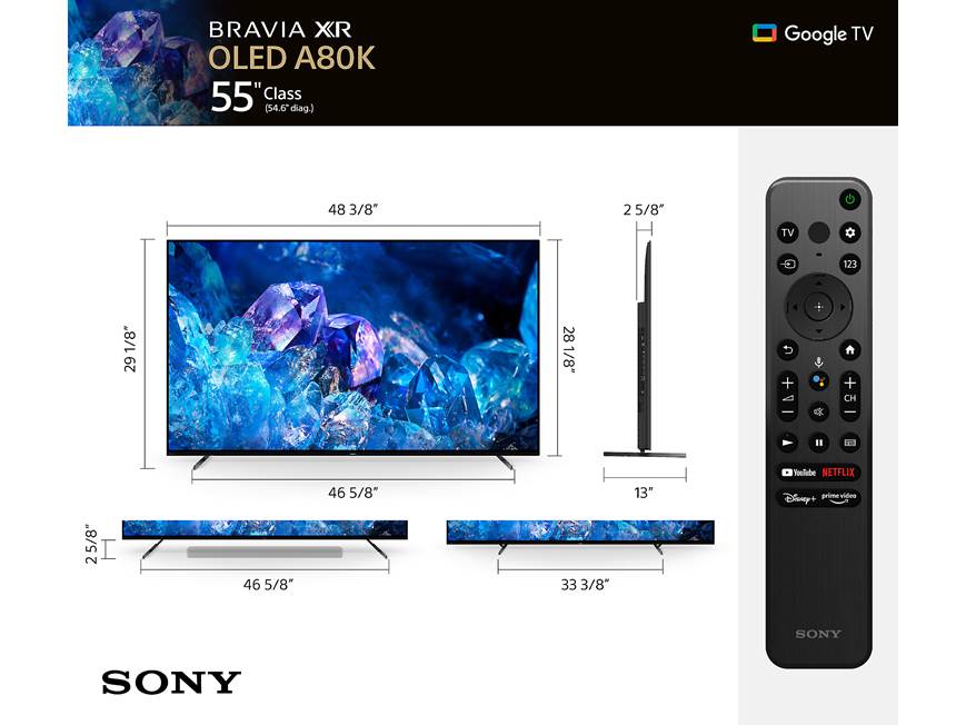 Sony BRAVIA XR-55A80K 55