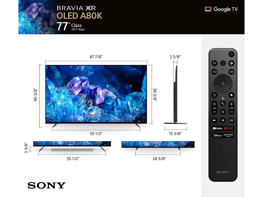 Sony BRAVIA XR-77A80K 77