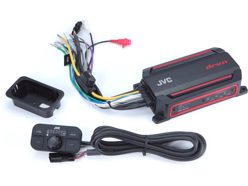 JVC KS-DR2104DBT drvn Series compact 4-channel marine amplifier