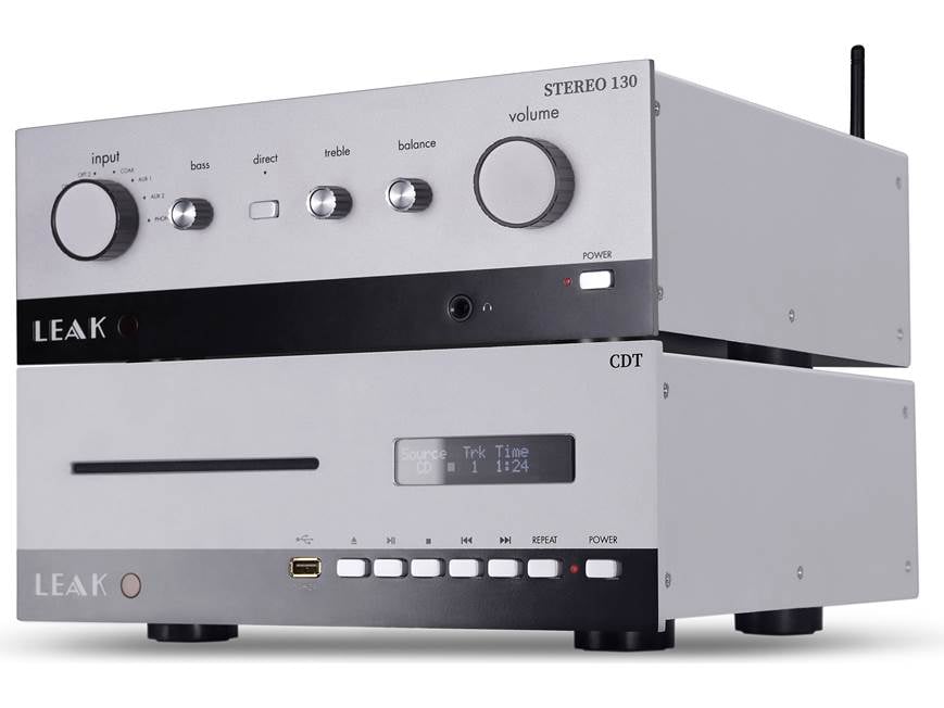 LEAK Audio STR130/CDT (Silver) Integrated amp/CD transport bundle