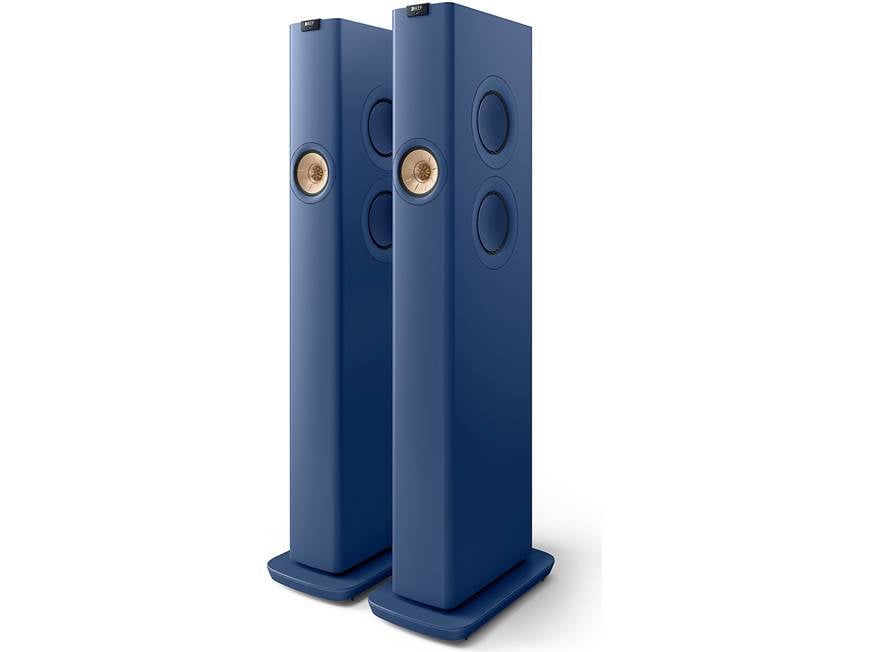 KEF LS60 Wireless (Royal Blue) Powered stereo speakers with Wi-Fi