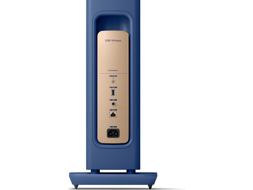 KEF LS60 Wireless (Royal Blue) Powered stereo speakers with Wi-Fi
