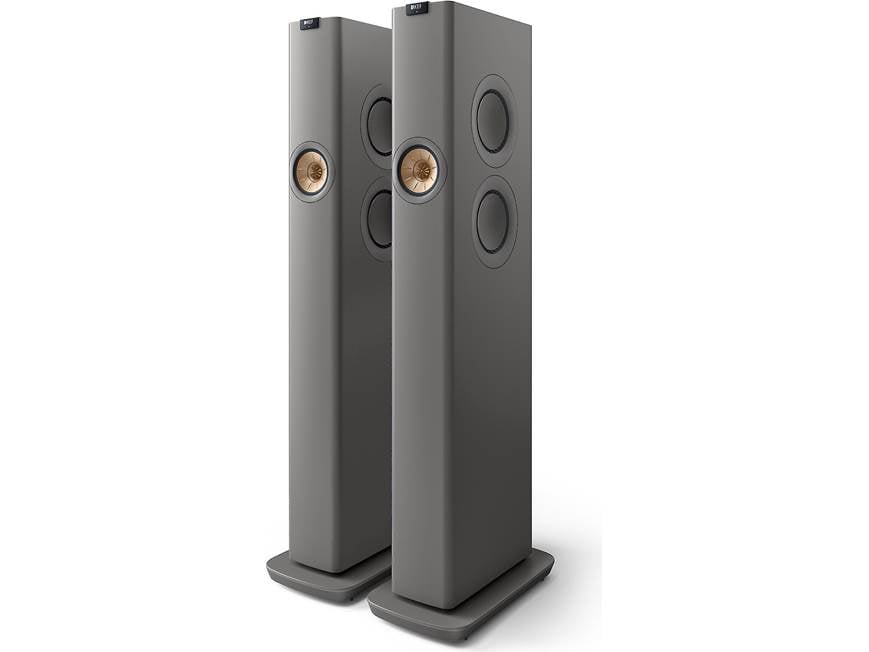KEF LS60 Wireless (Titanium Grey) Powered stereo speakers with Wi