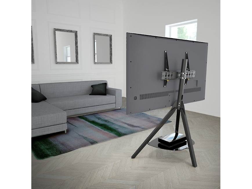 TV on AVF Hoxton Tripod in living room