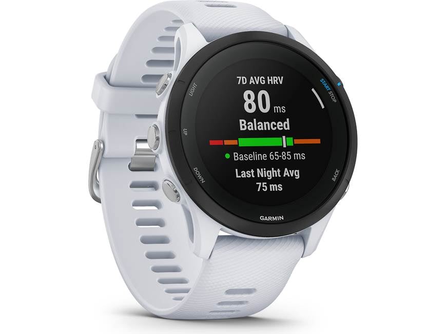 Garmin Forerunner 255 Music (Whitestone) GPS running watch with