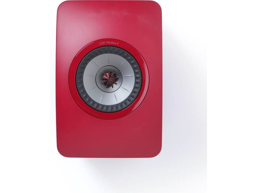 KEF LS50 Wireless II (Crimson Red) Powered stereo speakers with Wi