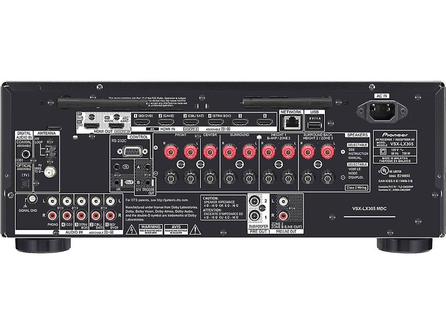 Pioneer Elite VSX-LX305 9.2-channel home theater receiver with