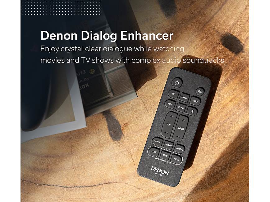 Denon DHT-S217 Powered 2.1-channel sound bar with Dolby Atmos® and