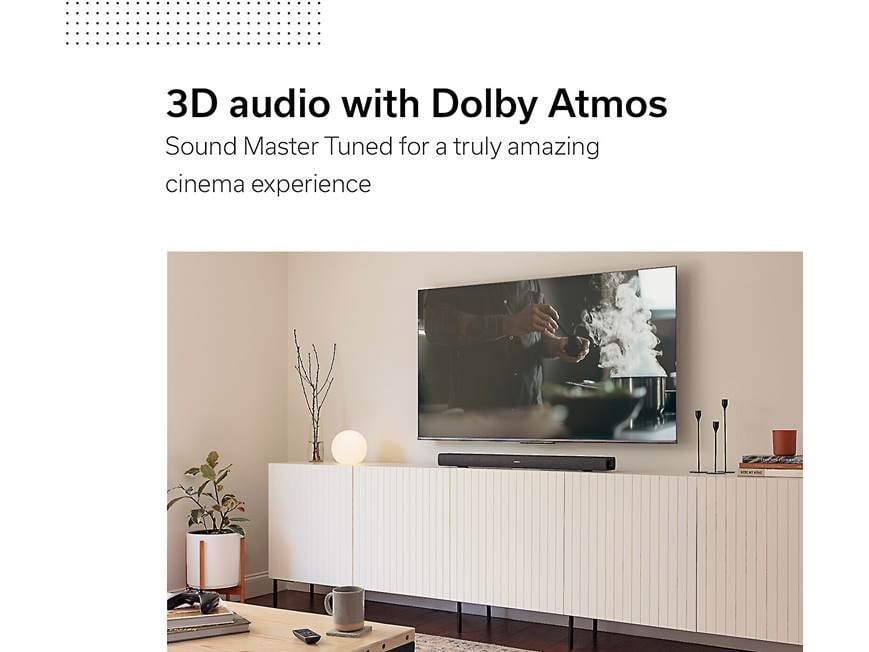 Denon DHT-S217 Powered 2.1-channel sound bar with Dolby Atmos® and