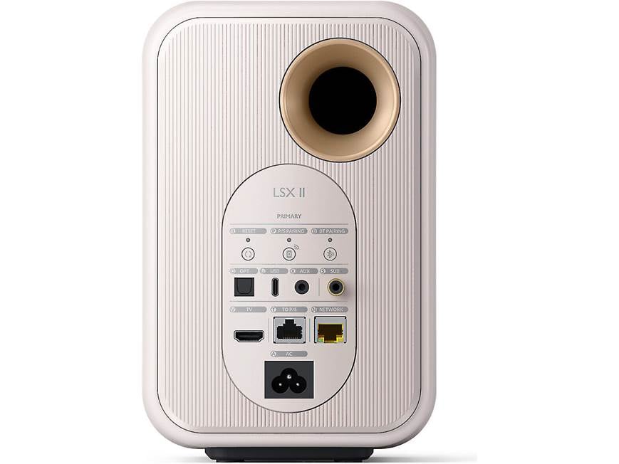KEF LSX II (Mineral White, Satin) Powered speakers with Wi-Fi