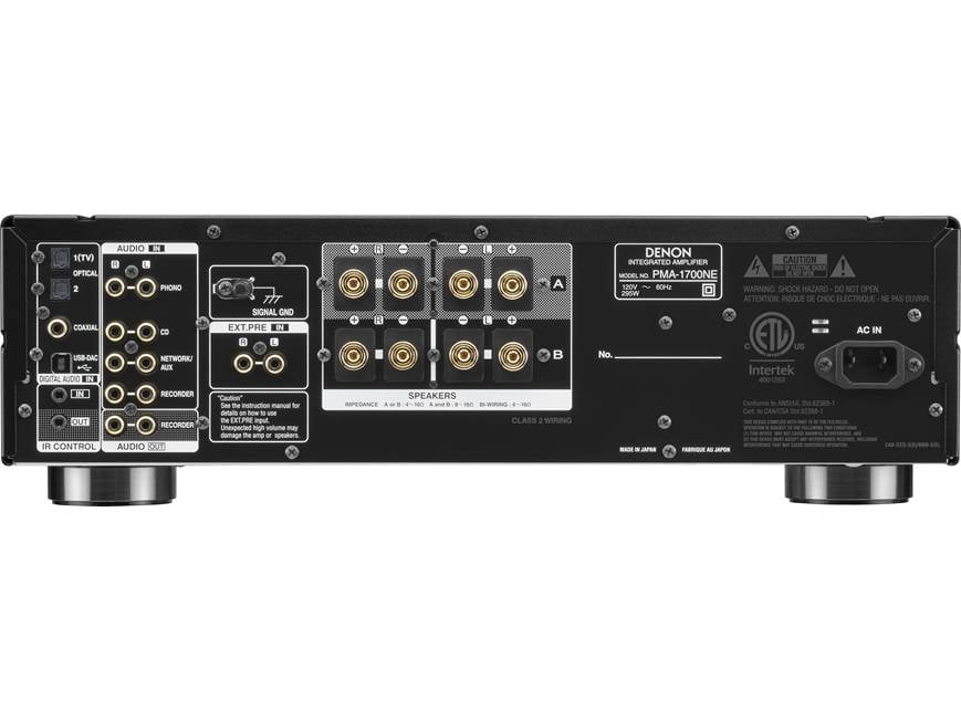 Denon PMA-1700NE (Black) Stereo integrated amplifier with built-in