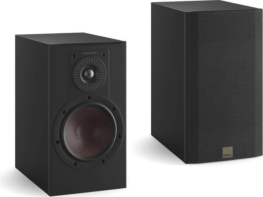 DALI Opticon 2 MK2 (Satin Black) Matched pair of bookshelf