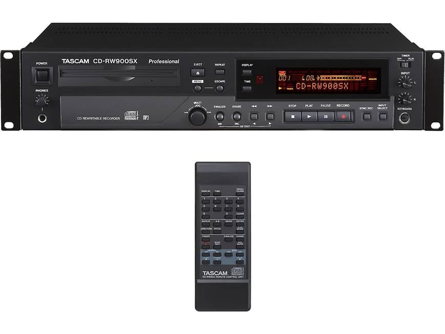 Tascam CD-RW900SX Professional CD recorder/player at Crutchfield