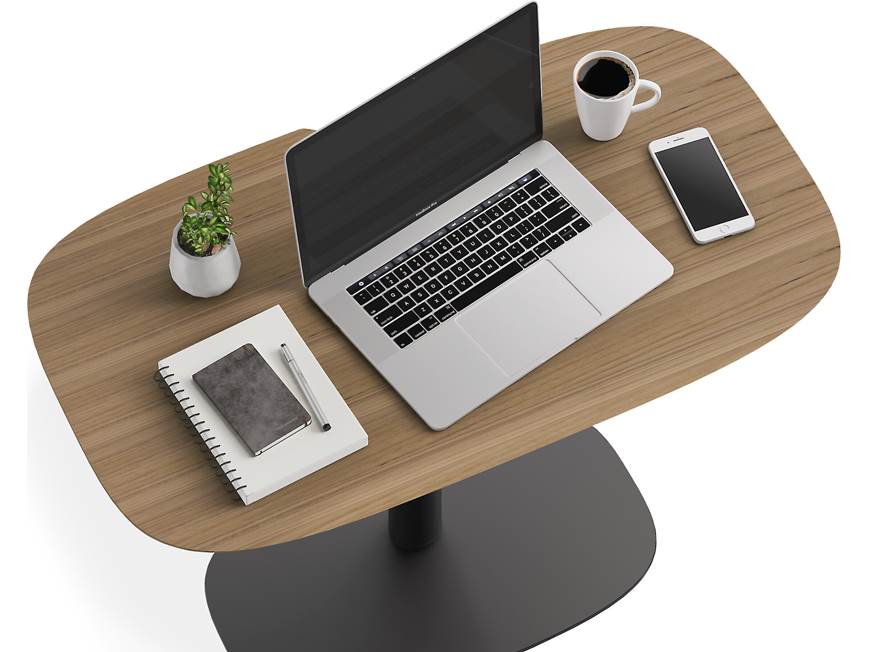 BDI Soma 6331 (Natural Walnut) Compact pneumatic lift desk