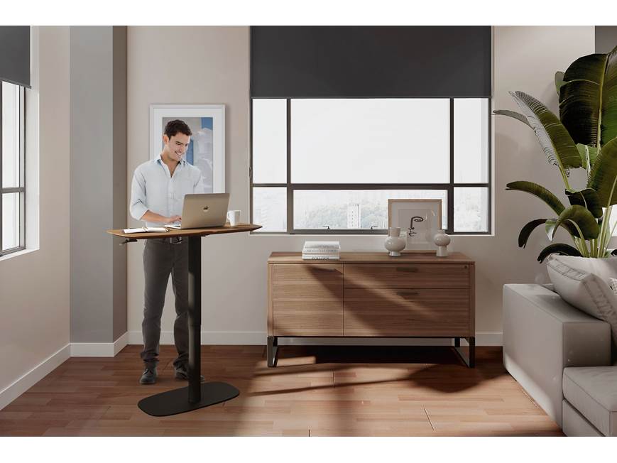 BDI Soma 6331 (Natural Walnut) Compact pneumatic lift desk