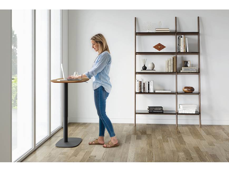 BDI Soma 6331 (Natural Walnut) Compact pneumatic lift desk
