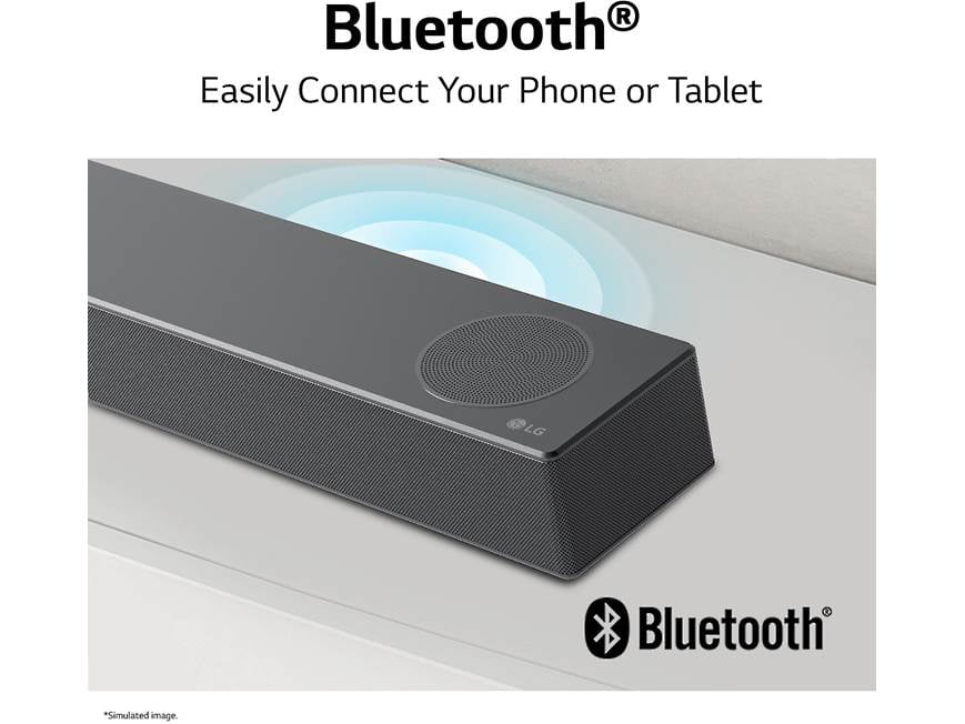 LG S75Q Powered 3.1.2-channel sound bar and wireless subwoofer