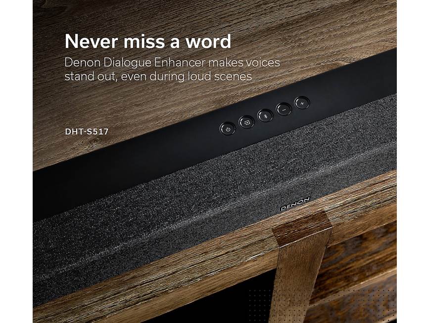 Denon DHT-S517 Powered 3.1.2 channel sound bar and wireless