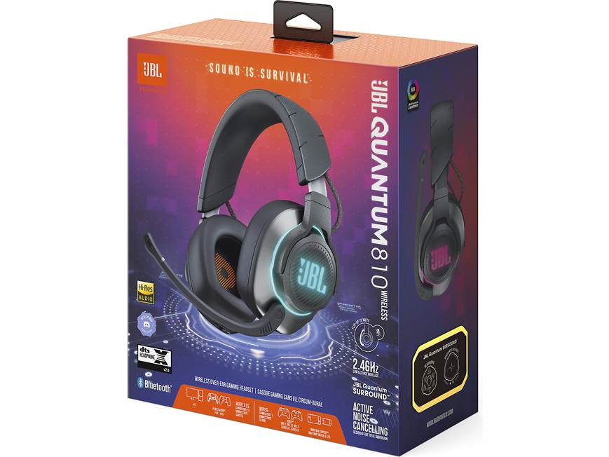 JBL Quantum 810 Wireless noise-canceling gaming headset with