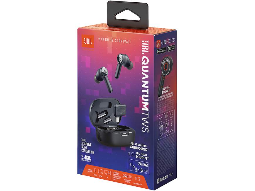 JBL Quantum TWS True-wireless noise-canceling gaming headphones