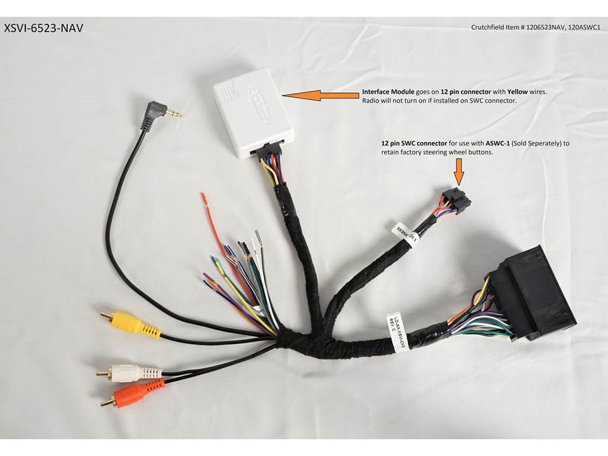 Axxess XSVI-6523-NAV Wiring Interface Connect a new stereo and