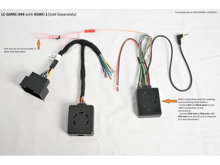 Axxess LC-GMRC-044 Wiring Interface Connects a new car stereo in