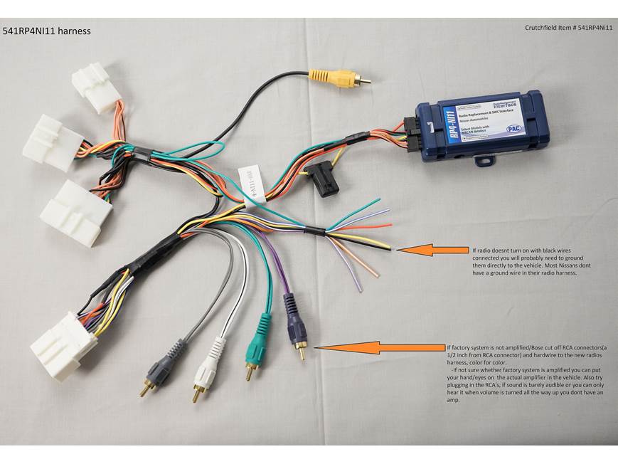 PAC RP4-NI11 Wiring Interface Connect a new car stereo and retain