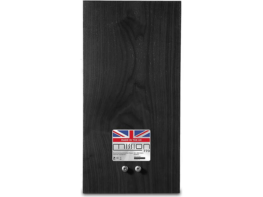 Mission 770 (Black Oak) Matched pair of speakers and stands (Black