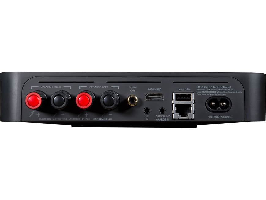 Bluesound POWERNODE Edge (Black) Streaming music player with built