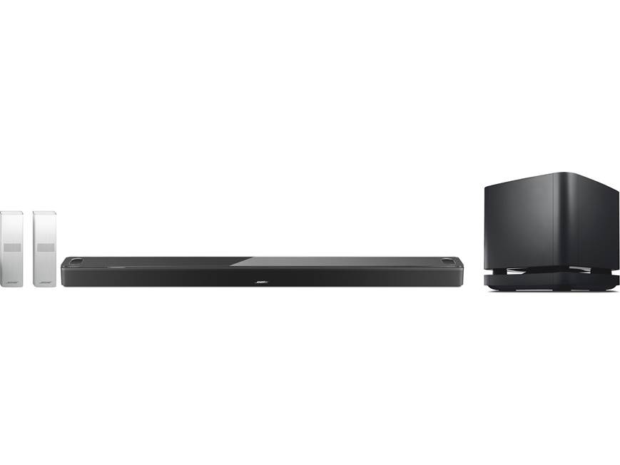 Bose Smart Soundbar 900 Home Theater Bundle (Black Bar/Sub, White