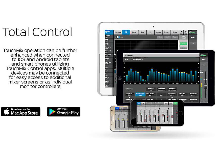 QSC TouchMix®-30 Pro 30-channel digital mixer at Crutchfield
