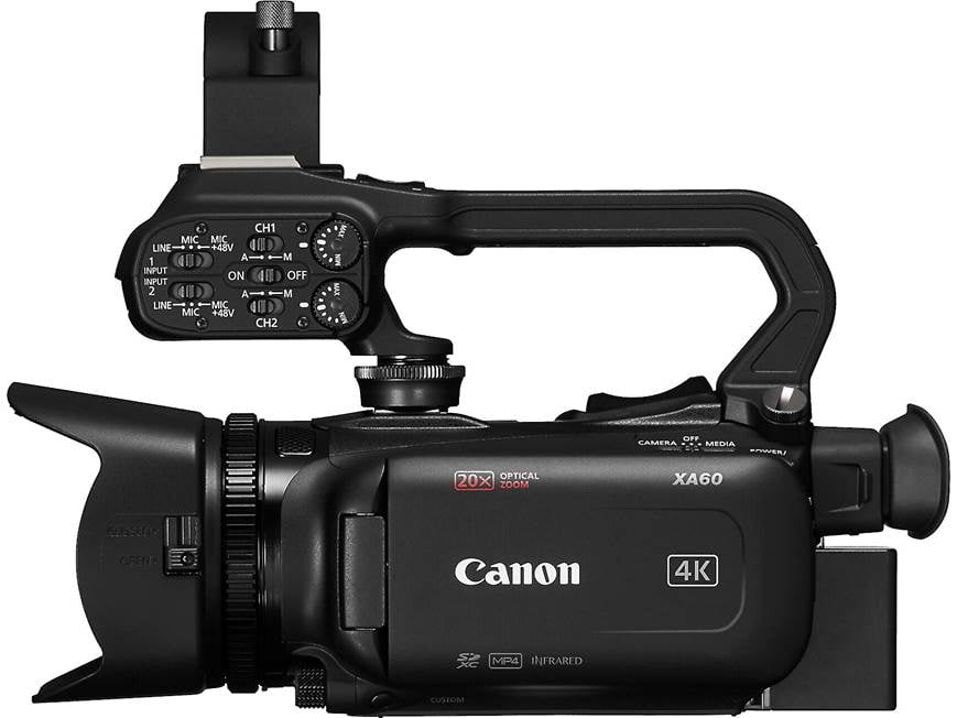 Canon XA40 業務用4Kビデオカメラ Canon XA60 Professional 4K Ultra HD camcorder at Crutchfield