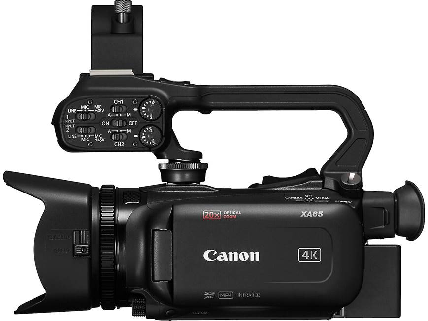 Canon XA65 Professional 4K Ultra HD camcorder at Crutchfield