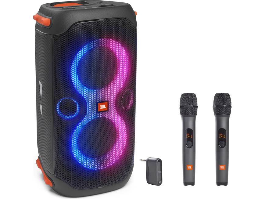 JBL PartyBox 110 with 2 JBL Wireless Mics Portable Bluetooth