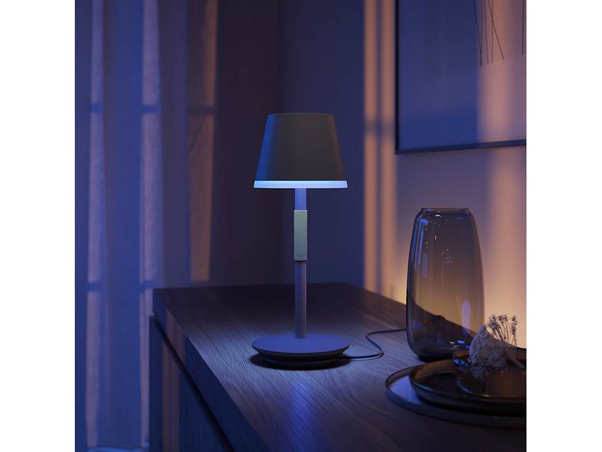 Philips Hue Go (Black) Portable, rechargeable table lamp with