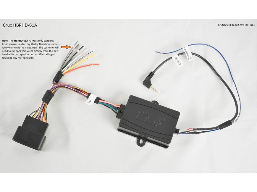 Crux HBRHD-61A Wiring Interface Connect a new car stereo and