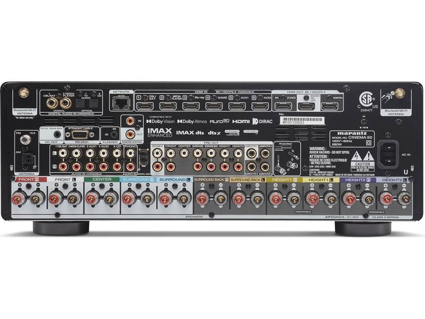 Marantz Cinema 50 (Black) 9.4-channel home theater receiver with