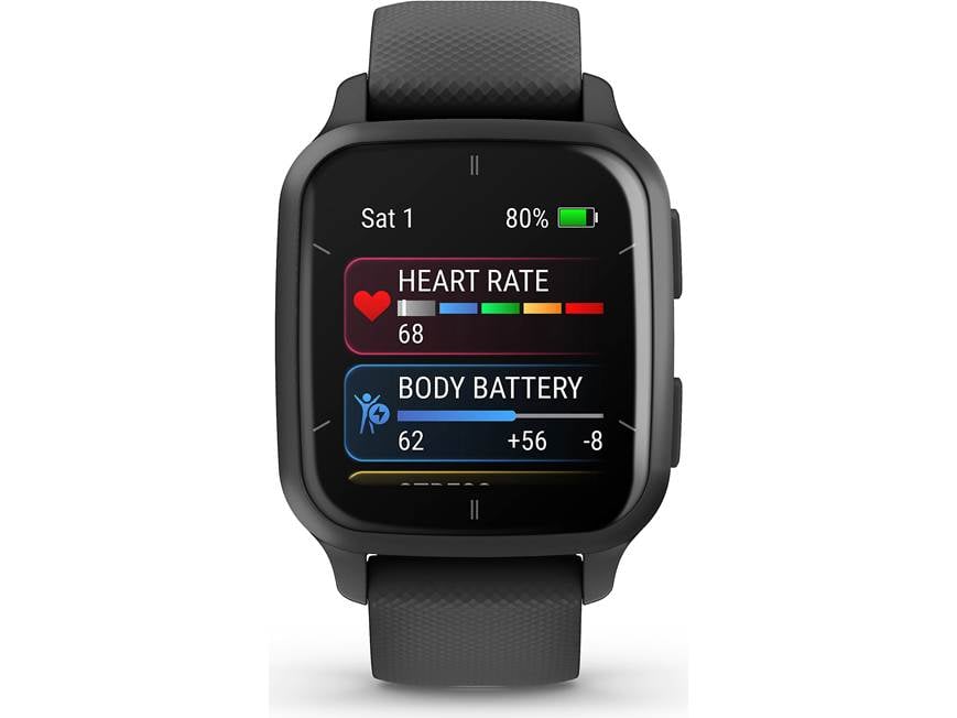 Garmin Venu SQ 2 Music Edition (Slate/Black) GPS smartwatch with