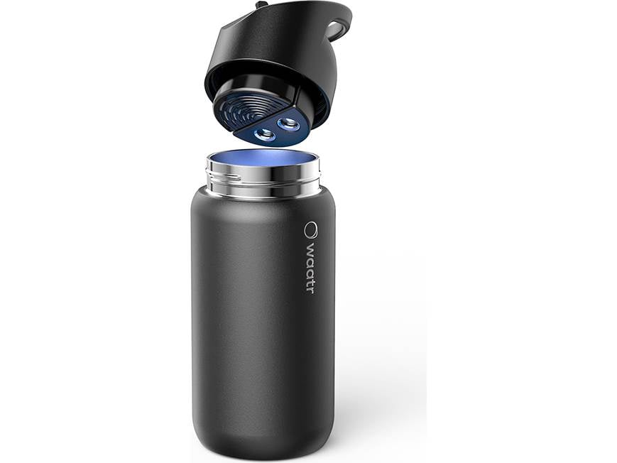 WAATR PureMax 4D (Onyx) 32-oz. self-purifying water bottle with