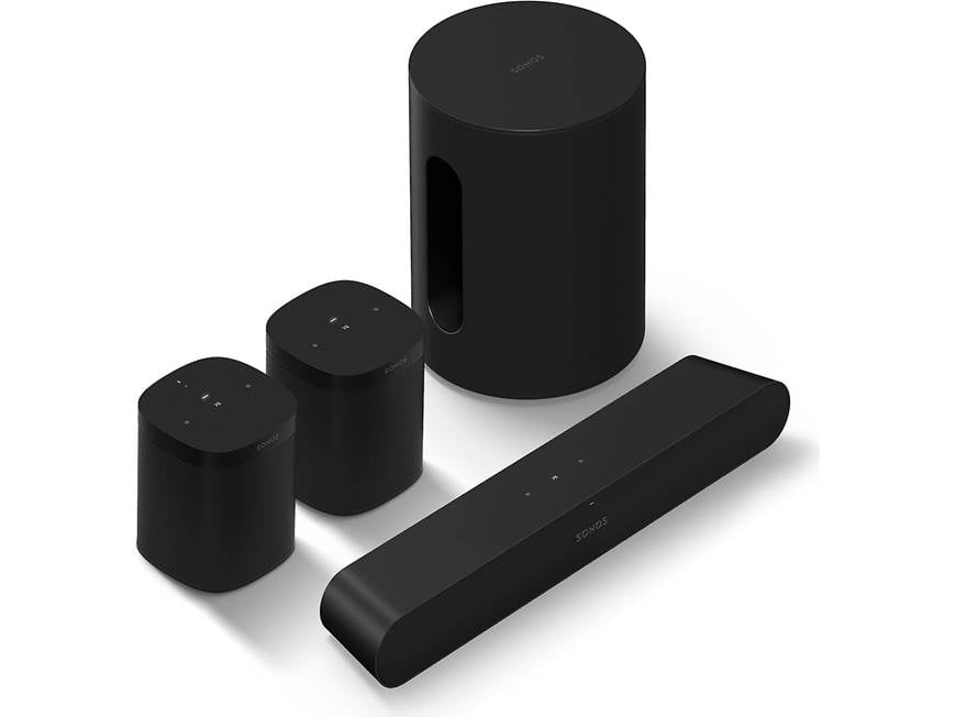 Sonos Ray Compact 4.1 Home Theater Bundle (Black) Includes Sonos