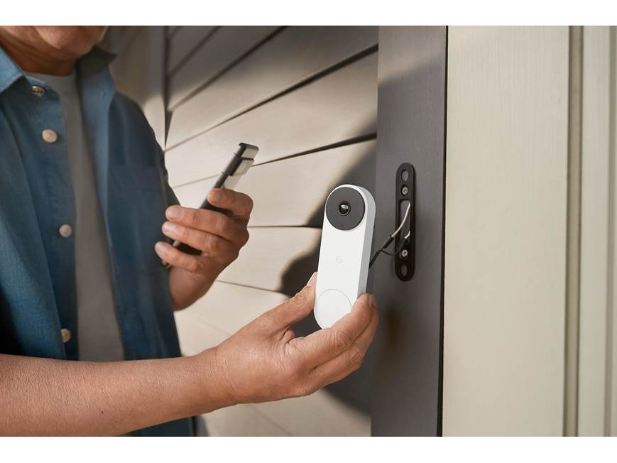 Google Nest Doorbell Wired (2nd gen) (Snow) Hardwired video